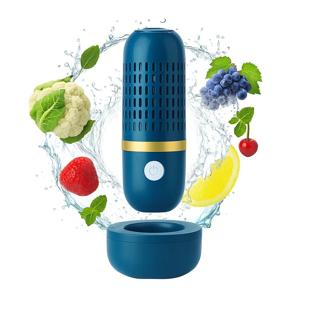 Purificador de Frutas y Verduras - Elimina hasta el 99% de pesticidas, bacterias y residuos invisibles en solo 10 minutos
