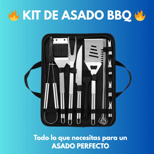 Kit Profesional de Parrilla – 15 Herramientas para el Asado Perfecto