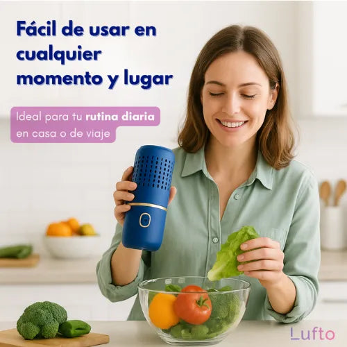 Purificador de Frutas y Verduras - Elimina hasta el 99% de pesticidas, bacterias y residuos invisibles en solo 10 minutos