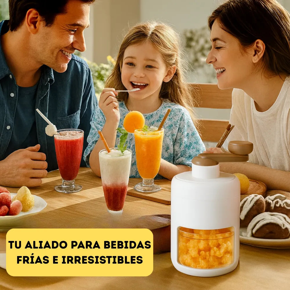 Tritura hielo sin esfuerzo y sin electricidad