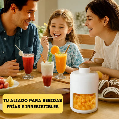 Tritura hielo sin esfuerzo y sin electricidad