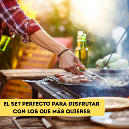 Kit Profesional de Parrilla – 15 Herramientas para el Asado Perfecto